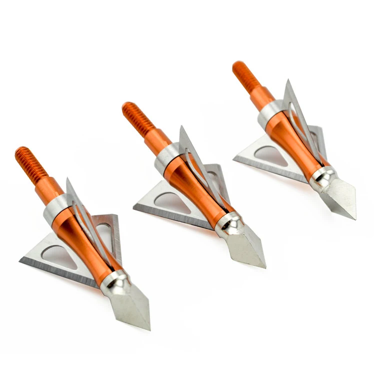 Hunting Archery 3 Fixed Blade 100 Grain Broadheads