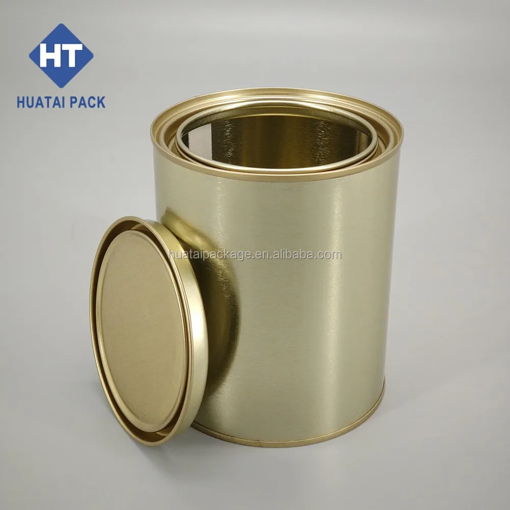 manufacturer sales cheap 450ml round tin can tinplate container