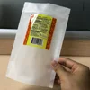 Biodegradable Craft 100g,150g,200g,500g,1KG Tea milk packaging bag Zipper white kraft Paper Packing Bag With Window