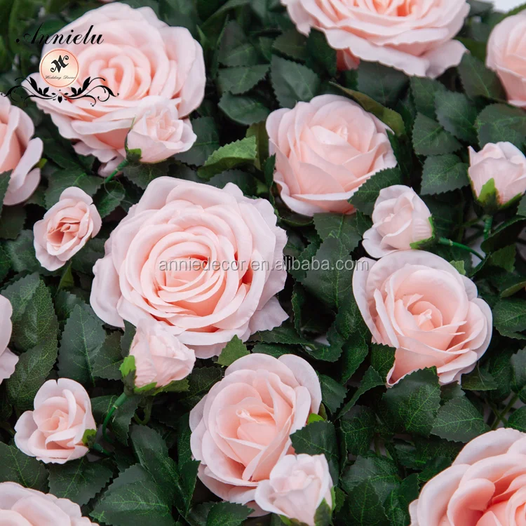 Hotsale Artificial Flower Wall High Quality Romantic Wedding Supplies Backdrop Decoration Artificial Rose Flower Panel
