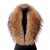 Myfur Women Garment Accessory Genuine Raccoon Fur Hood