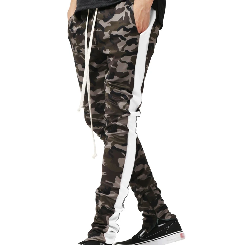High street camouflage men's side stripe slim fitter gym joggers slacks man casual military army zipper leg pants trousers, As shown
High street camouflage men's side stripe slim fitter gym joggers slacks man casual military army zipper leg pants trousers, As shown