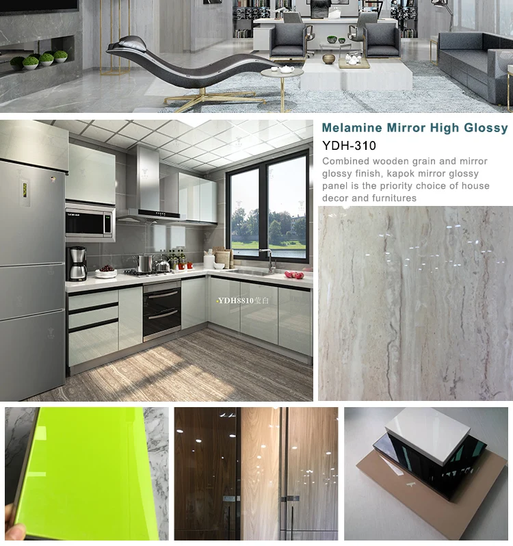 Melamine mirror high gloss