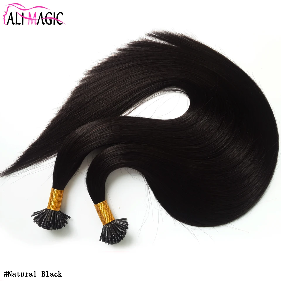 

Double Drawn Russian Virgin Pre-Bonded Hair Extension I Tip Hair Extensions Wholesale Keratin Hair Ali Magic Factory Outlet, All color available