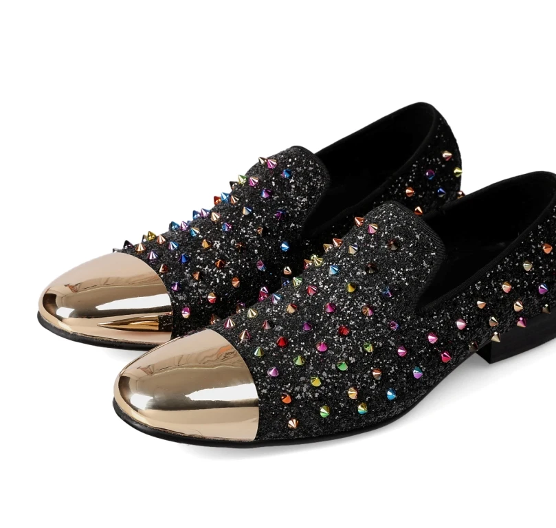 NA193 2022 Red Black Beading Men Shoes Genuine Leather Loafer Steel Toe Rhinestone Pointed Toe Dress Male Wedding Shoes 
NA193 2022 Red Black Beading Men Shoes Genuine Leather Loafer Steel Toe Rhinestone Pointed Toe Dress Male Wedding Shoes