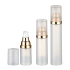 15ml 30ml 40ml 50ml airless pump plastic bottle with cream pump for empty perfume bottles