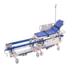 High Quality Stainless Steel Plastic Material Hospital Luxury Emergency Connecting Trolley Stretcher