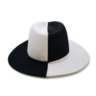 Solid felt women woolen fedora bowlers hat cap for ladies girls multi color
