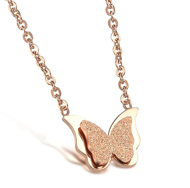 new valentines day gift for women rose gold plated butterfly