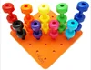 Kids Eyes and Hands Coordination Training Tools Peg Board Set Montessori Toy