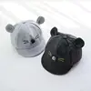 baby high quality cotton cute emb cap with two ears