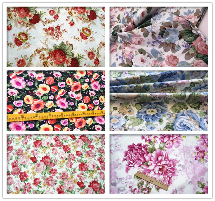 100% cotton printed sheeting fabric for women children