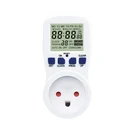 Med-Lcd timer switch 16A digital timer 24H Digital Weekly Countdown Timer Switch Socket DK plug air conditioner switch