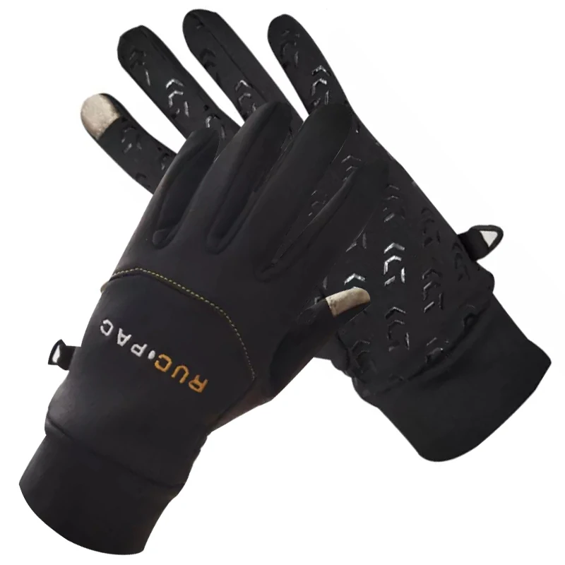 Anti Slip Lightweight windproof touch screen running gloves for running and cycling, Black
Anti Slip Lightweight windproof touch screen running gloves for running and cycling, Black
