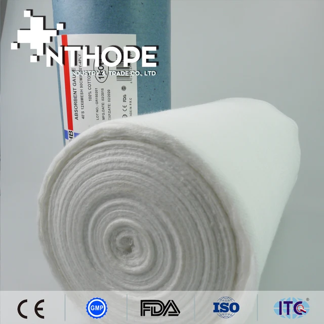hospital emergency kit print cotton gauze fabric