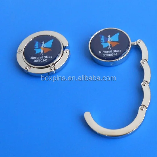 custom logo promotional gift lady purse bag hanger foldable