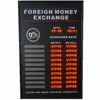 Bank rates screen indoor dual/single color led moving message sign / currency exchange rate board display