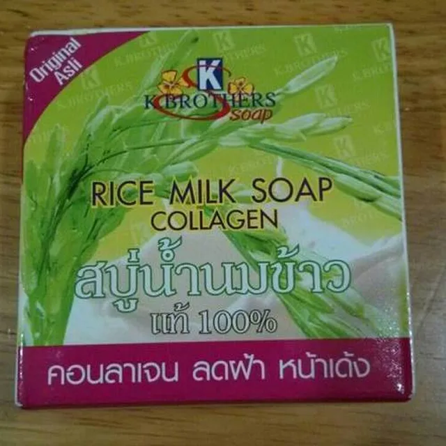 k. brothers  rice milk soap collagen 60 grams