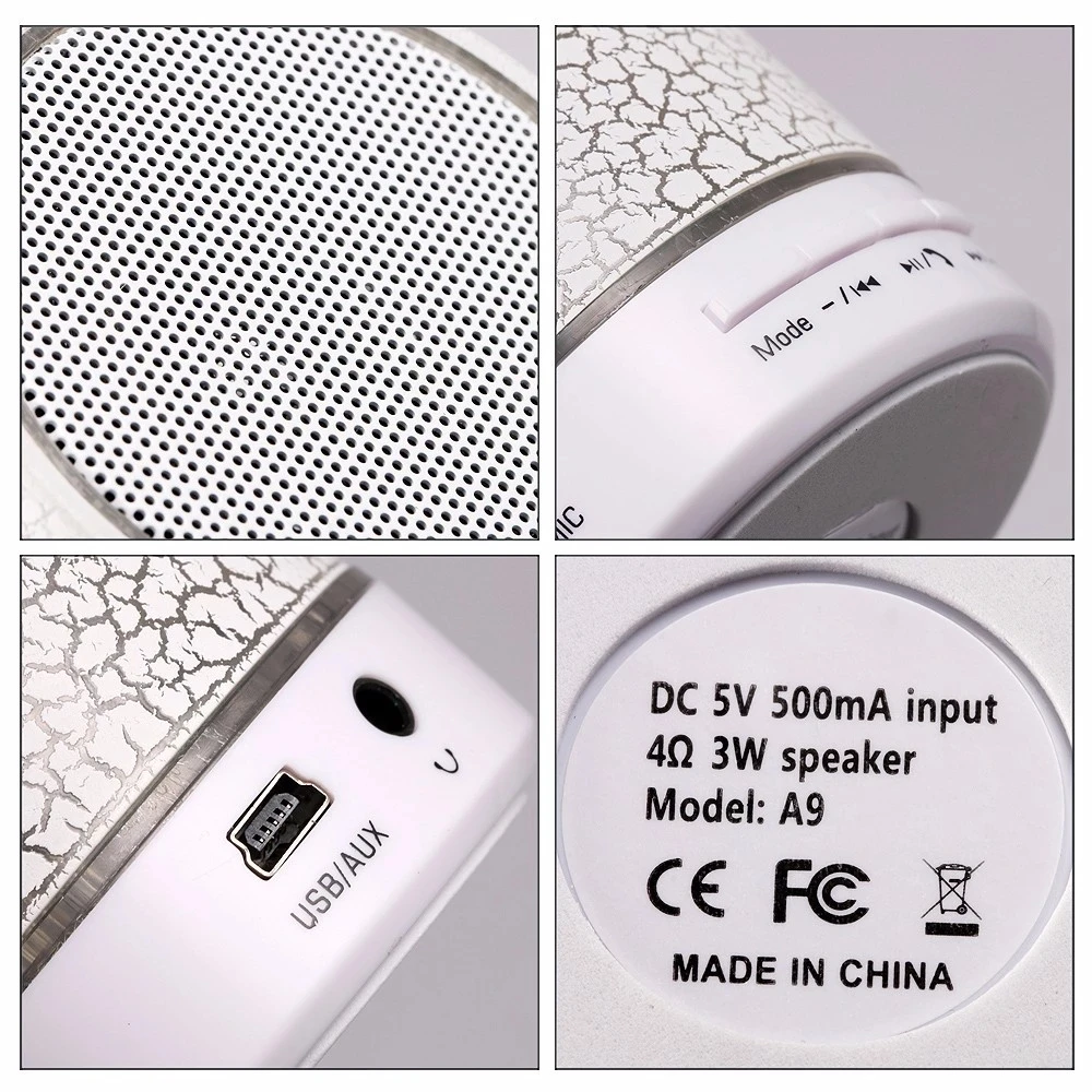 Good Promotion!Cute Wireless Remote Control Musical glowing LED Mini Bluetooth Speaker With Sucker - ANKUX.COM