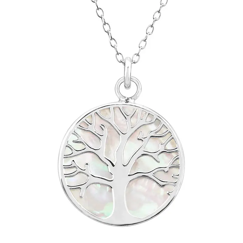 Lucky Jewelry 925 Sterling Silver Natural Shell Family tree of Life Pendant Necklace, Gold
Lucky Jewelry 925 Sterling Silver Natural Shell Family tree of Life Pendant Necklace, Gold