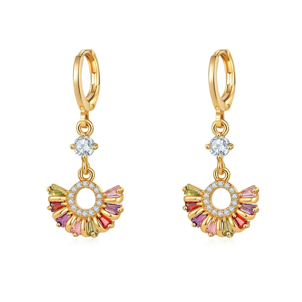 Fashion Dangle Earrings Jewelry Women Colorful Zircon Crystal Drop Earrings (SK466), As picture
Fashion Dangle Earrings Jewelry Women Colorful Zircon Crystal Drop Earrings (SK466), As picture