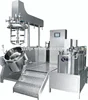 Jam/fruit juice/pulp/drink food tiltable discharge PLC automatic homogenous vacuum emulsifier mixer