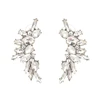 JuJia Stocl High Quality moon jewelry rhinestone earring of Sweety Style Jewelry