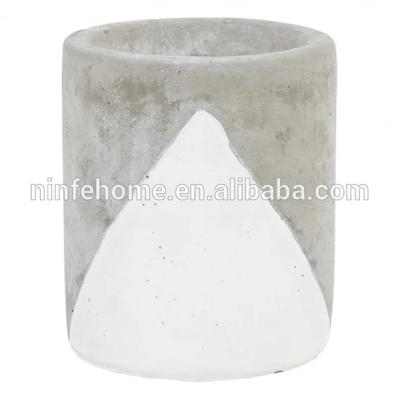 pop Concrete Candle Jar/Cement candle jar for Home Decor