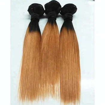 Popular Fashion Virgin Ombre Brazilian Human Hair Weave