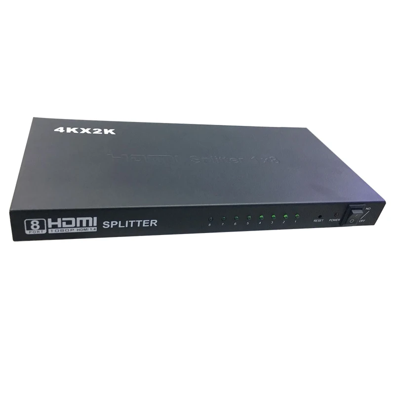 4K 2k HDMI Splitter 1x8 8 Port HDMI Splitter 1 in 8 out For TV - ANKUX.COM