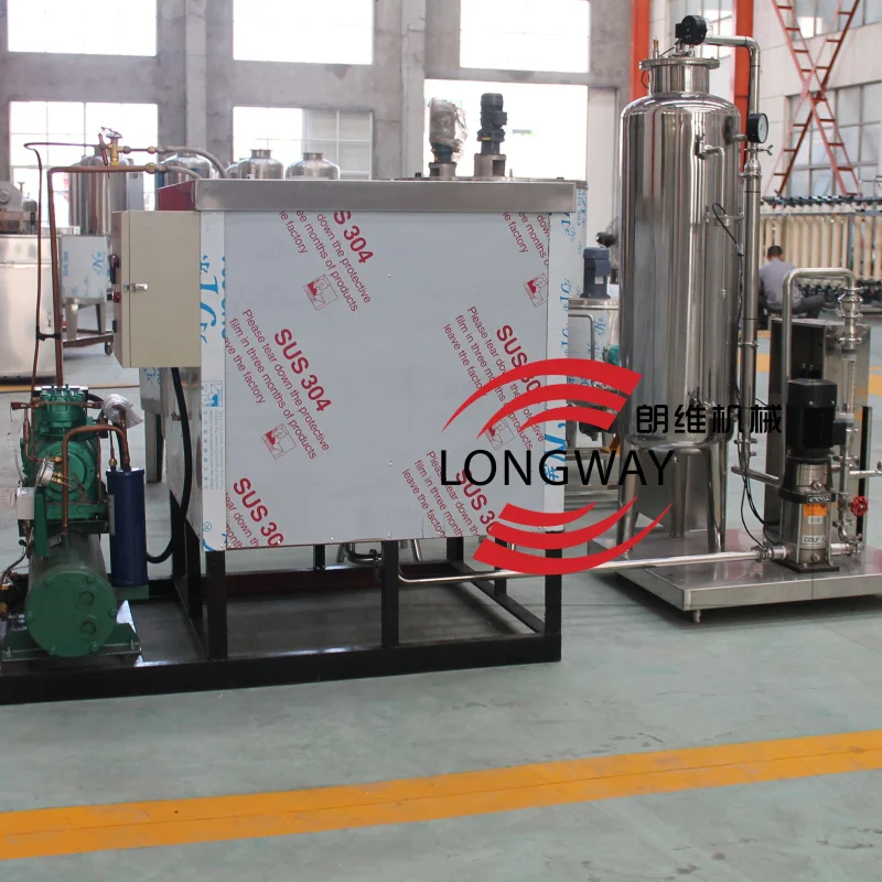 Industrial water chiller For carbonated beverage processing machine