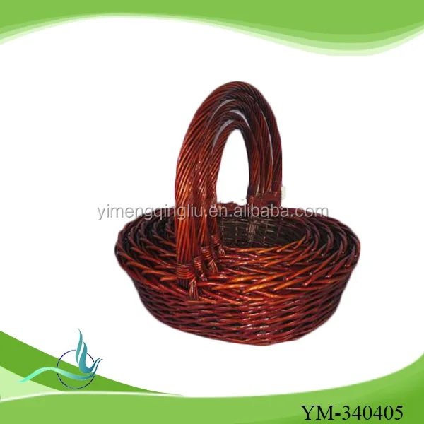 cheap empty oval christmas gift basket empty