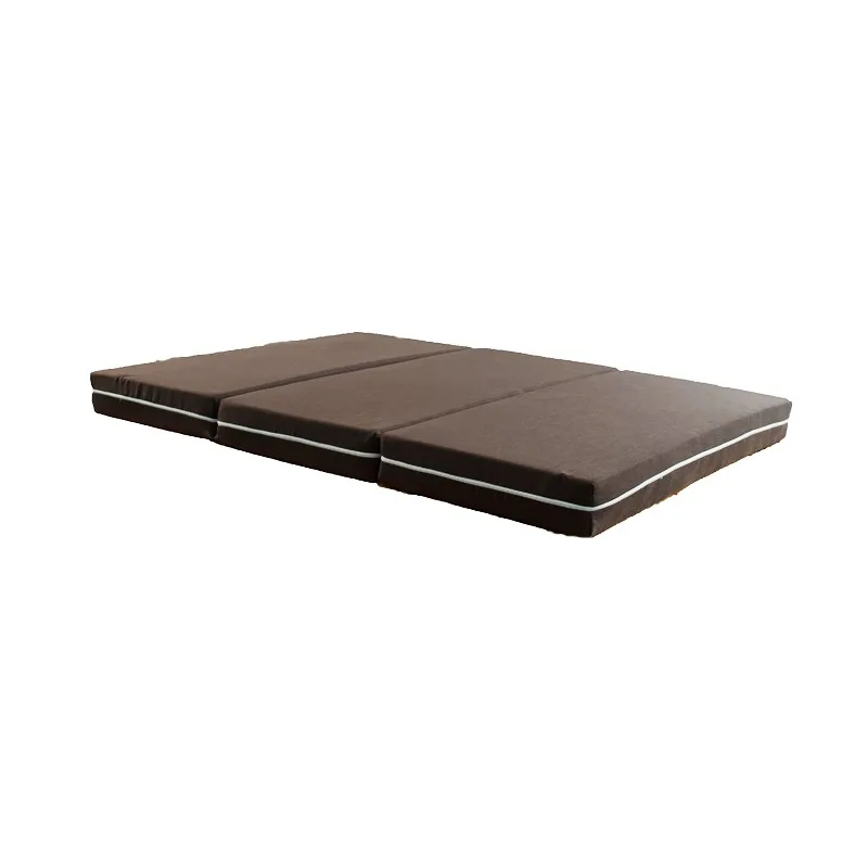 Manufacture customized portable 3D mesh knitted fabric high density foam travel three folding thin mattress - Jozy Mattress | Jozy.net