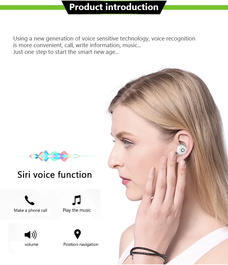 2019 Earteana TWS F8 Hifi Sound TWS Bluetooth 5.0 Wireless Earbud xiaomi bluetooth earphone with Charging Case - ANKUX.COM