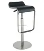 Italian elegant stainless steel base bar chair adjustable bar stool with PVC seat