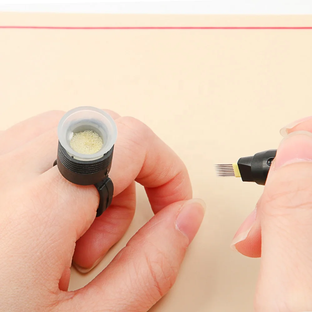Factory Direct Plastic Black Sponge Ink Cup Microblading Disposable Tattoo Ring Cup for Micropigment, White and black
Factory Direct Plastic Black Sponge Ink Cup Microblading Disposable Tattoo Ring Cup for Micropigment, White and black