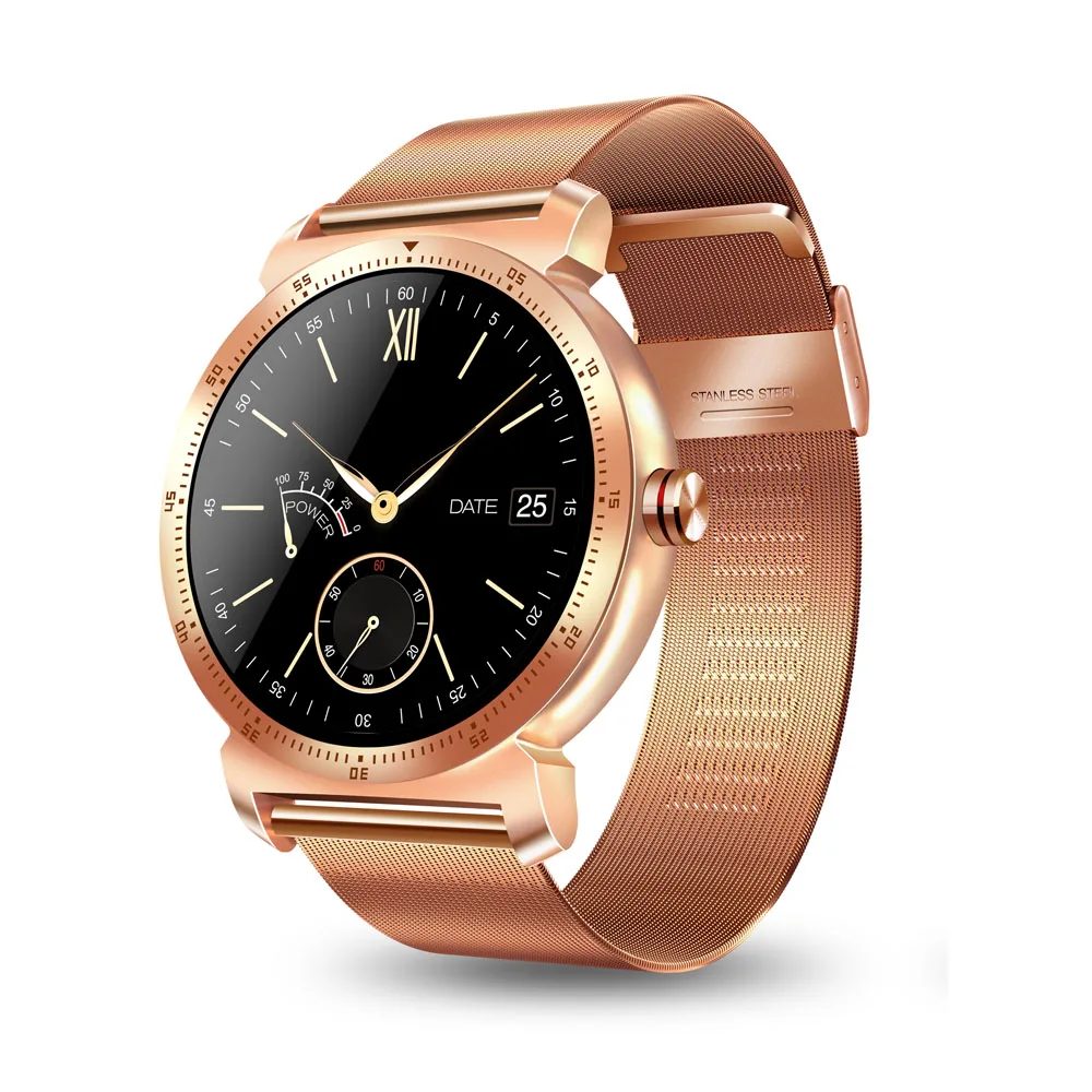 Gold Smart Watch K88H Plus Sport Smart Watch with Stainless Strap - ANKUX Tech Co., Ltd