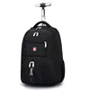 Business Waterproof Wheeled Rolling Detachable 1680D Trolley School Backpack