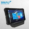 Simply T10 Warehouse Android Windows Rugged Industrial Laptop Tablet Computer 10 Inch With Bluetooth Gprs 2D Barcode Scanner