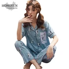 2-piece cotton pajama set sleepwear women couple pajamas sets wholesale pajamas men sleepwear nightshirts
