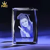 Clear Diamond Cut Crystal 3d Laser Photo Printing For Crystal 3d Custom Graduation Gifts Favors