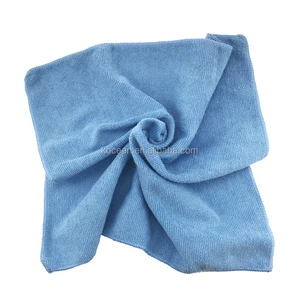 blue microfiber cloth towel for car kitchen dishes cleaning