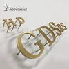 Custom design 3D small solid metal brass letter for signage