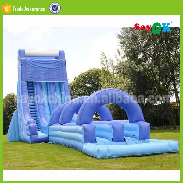 2017 Funny Inflatable Banzai Sidewinder Falls Inflatable Dinosaur Bouncer Water Slides For Kids