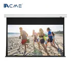 Electric portable Projector Screen, Easy Pull out and Outdoor Projection Screens, Wall Screen with Tubular motor