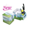 Sticky Memo Note Desk Organiser Box Set/promotion sticky flags and notes in cube box/funky sticky note pads with pen holder