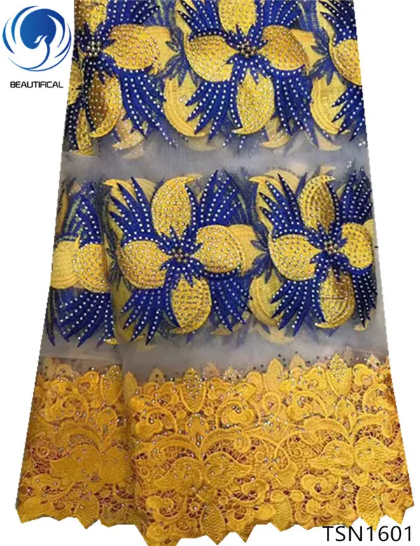 Beautificial New arrival blue mix gold embroidery lace fabric for dress african tulle lace fabric with stones/beads 5yards TSN16, Customized
Beautificial New arrival blue mix gold embroidery lace fabric for dress african tulle lace fabric with stones/beads 5yards TSN16, Customized