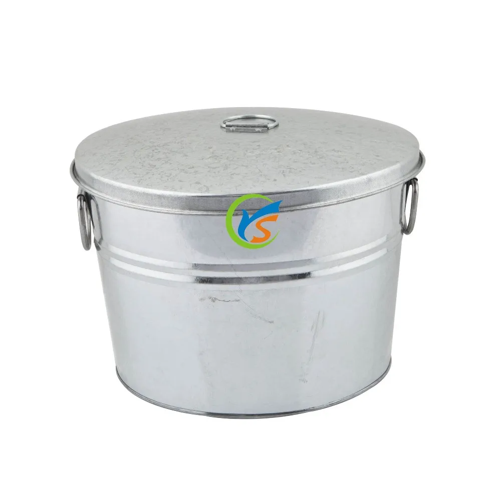Wholesale Metal Round Storage Tin Bucket With Lid Buy Tin Bucket With