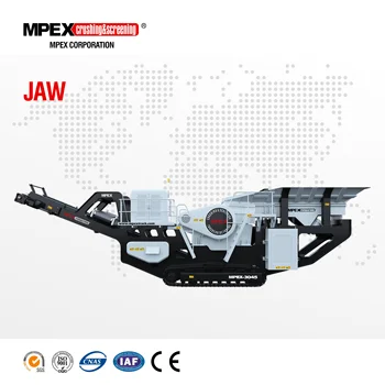 MPEX high efficient dual powered mobile crusher, track mounted mobile jaw crusher price