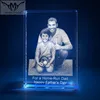 Wholesale Cube 3D Laser Photo Crystal for Father's Day Love Gift